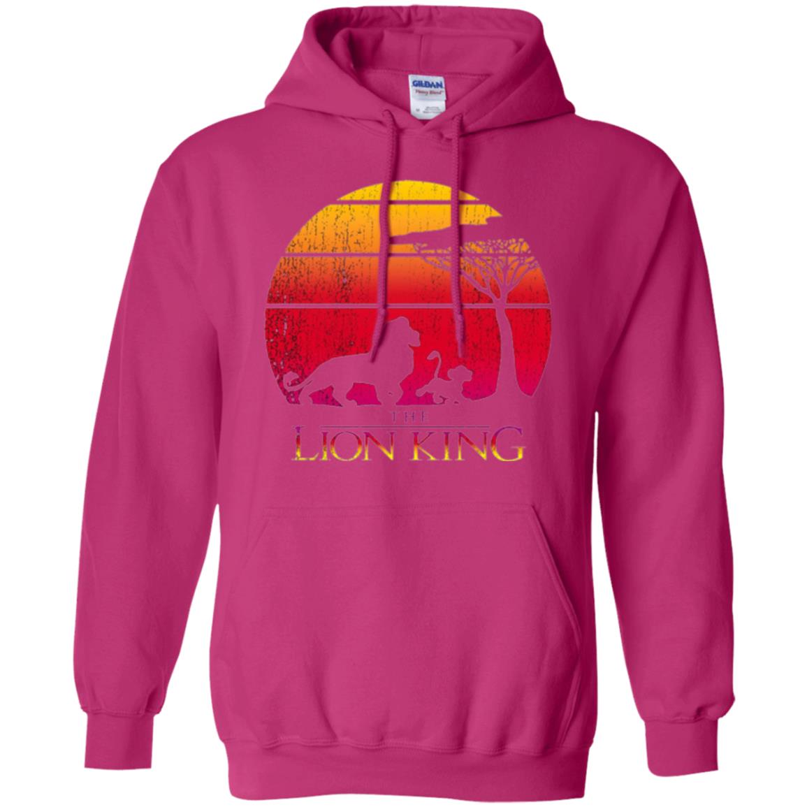 Cartoon T-shirt Lion King Vintage Sunset Heliconia