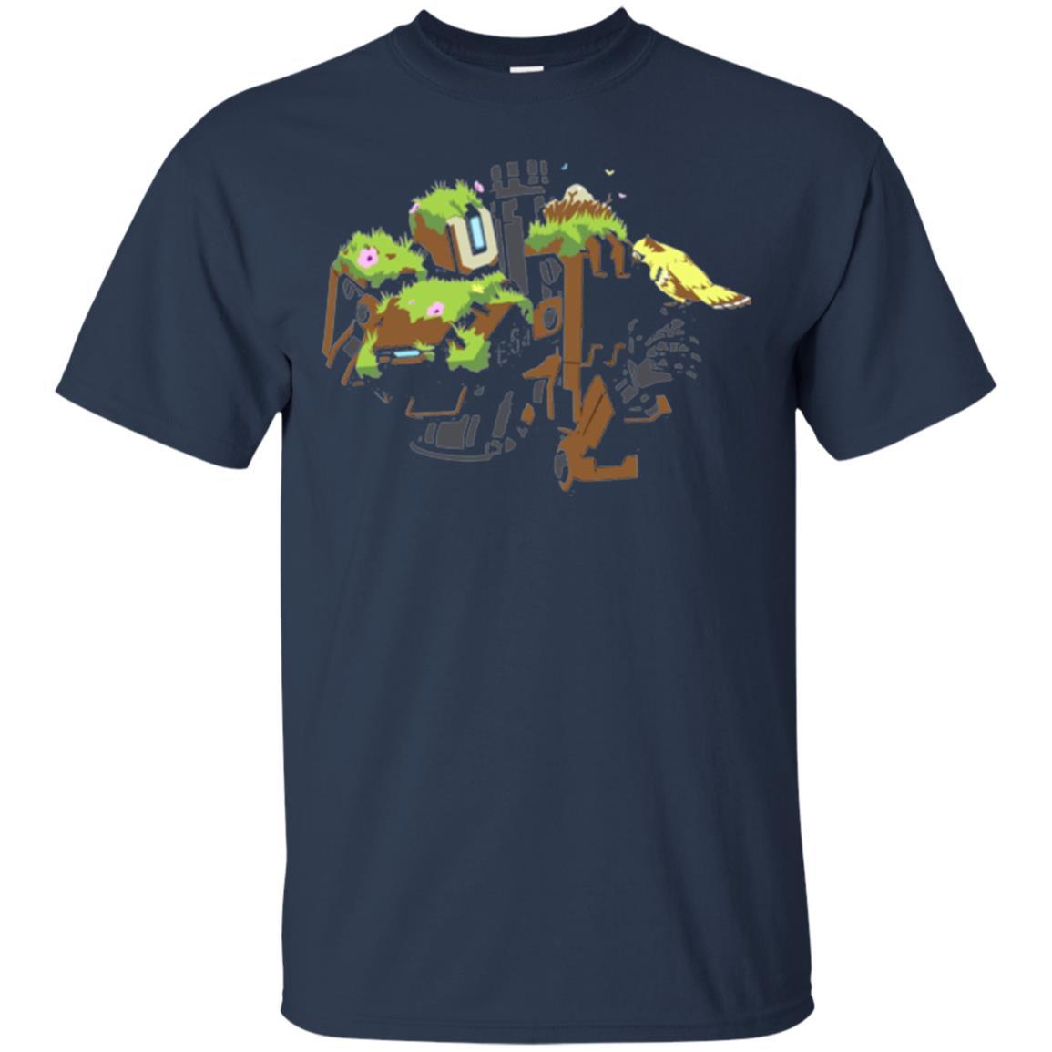 Film T-shirt Bastion Overgrown Spray T-shirt Navy