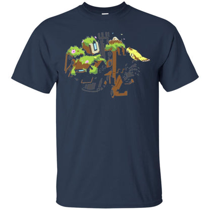 Film T-shirt Bastion Overgrown Spray T-shirt Navy
