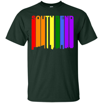 Lgbt T-shirt South Bend Indiana Forest Green