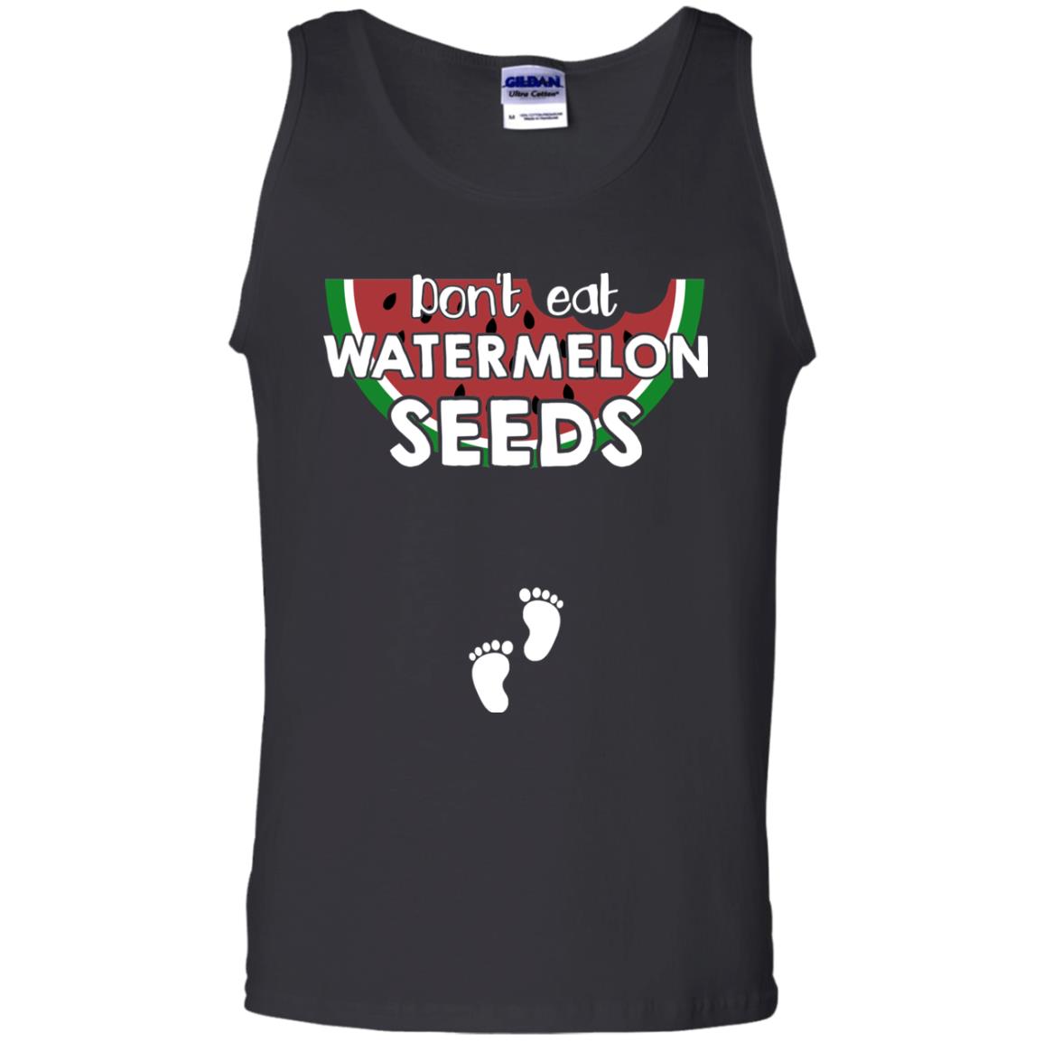 Don_t Eat Watermelon Seeds Pregnancy Announcement Shirt Black