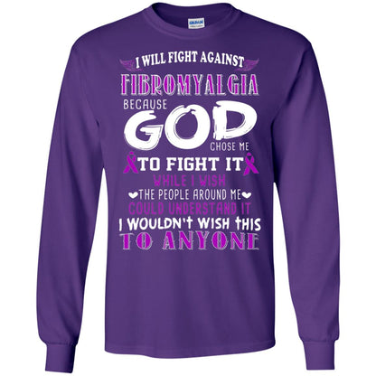 Fibromyalgia Awareness Shirt I Will Fight Against Fibromyalgia Purple