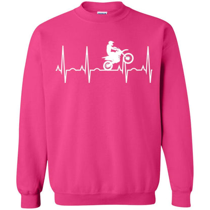 Dirt Bike Rider T-shirt Dirt Bike Heartbeat T-shirt Heliconia