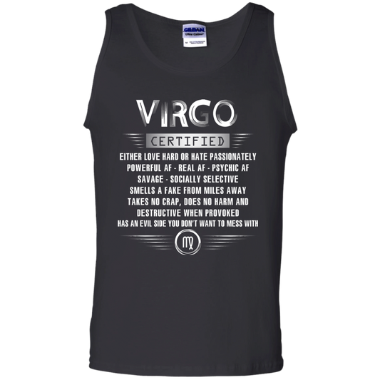 Virgo Certified Either Love Hard Or Hate Passionately Powerful Af T-shirt Black