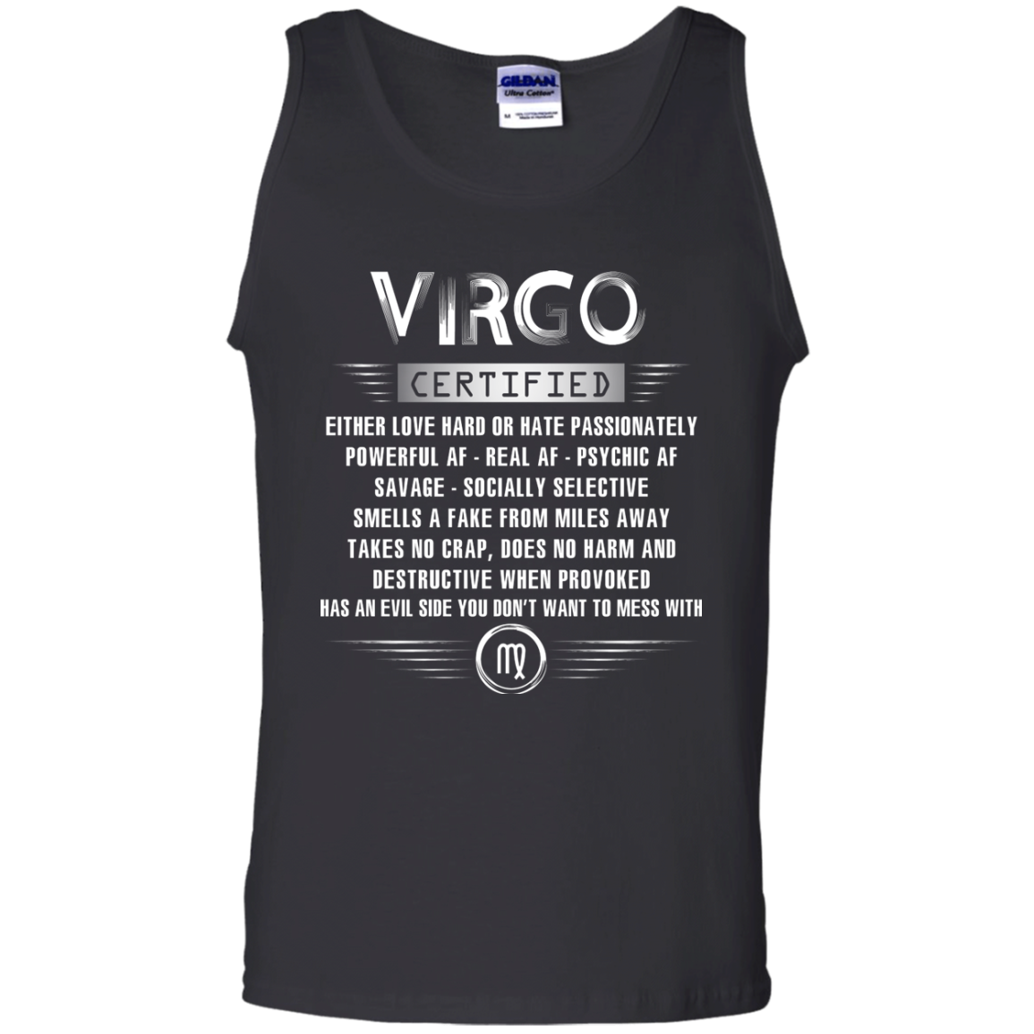 Virgo Certified Either Love Hard Or Hate Passionately Powerful Af T-shirt