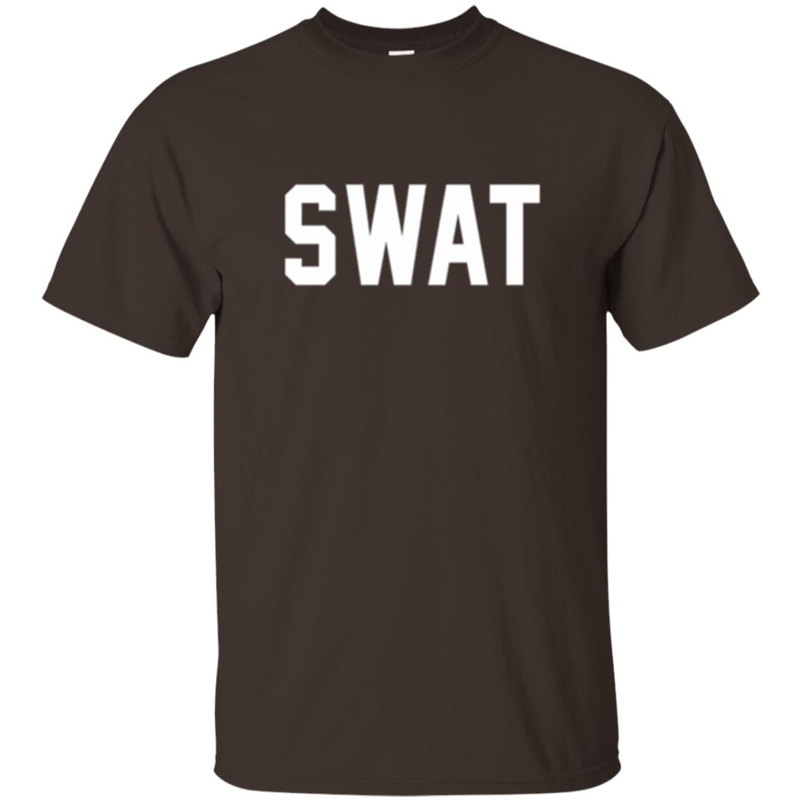 Police Officer T-shirt Swat Police Dark Chocolate
