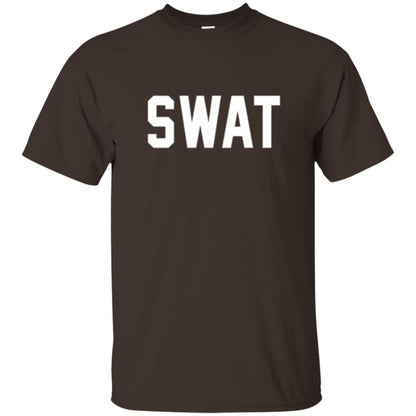 Police Officer T-shirt Swat Police Dark Chocolate