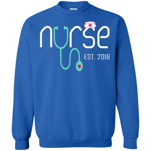 New Nurse Est 2018 T-shirt Nursing School Graduation