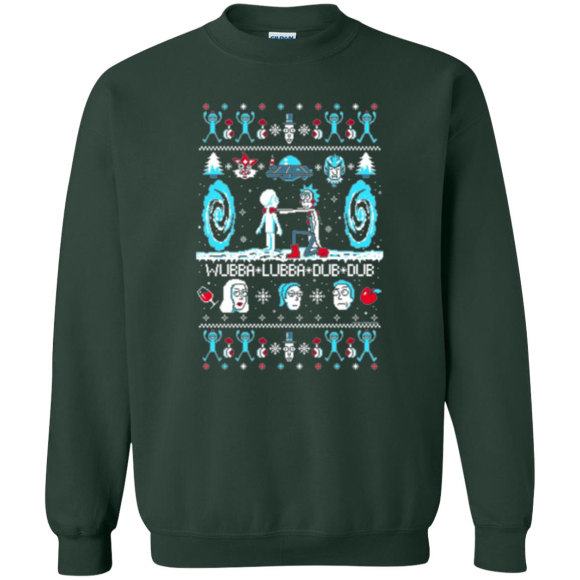 Cartoon T-shirt Build A Snowmorty Forest Green