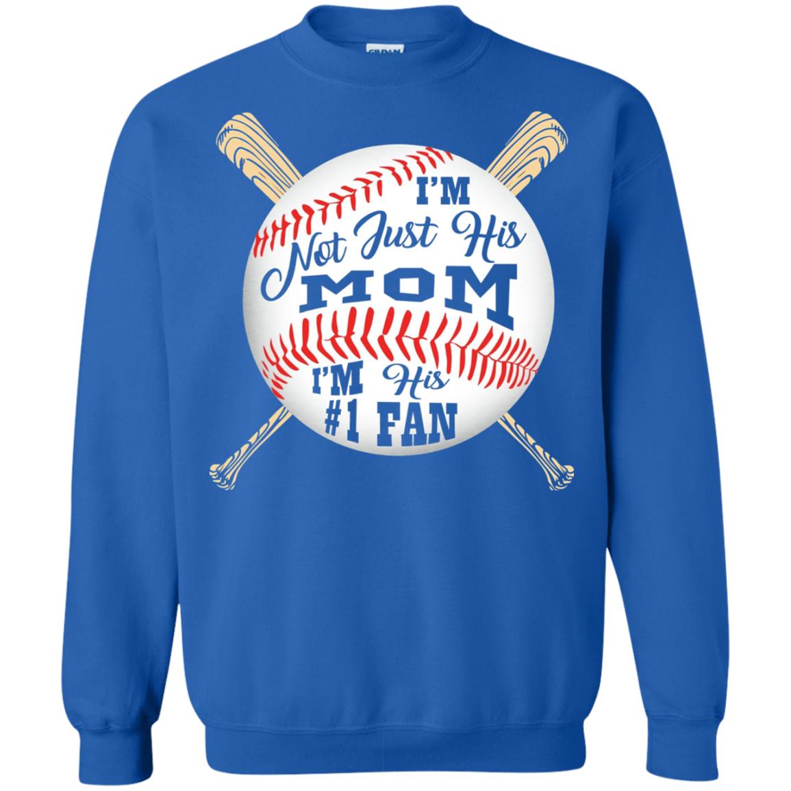 Baseball Mom Shirt Im Not Just His Mom Fan Royal