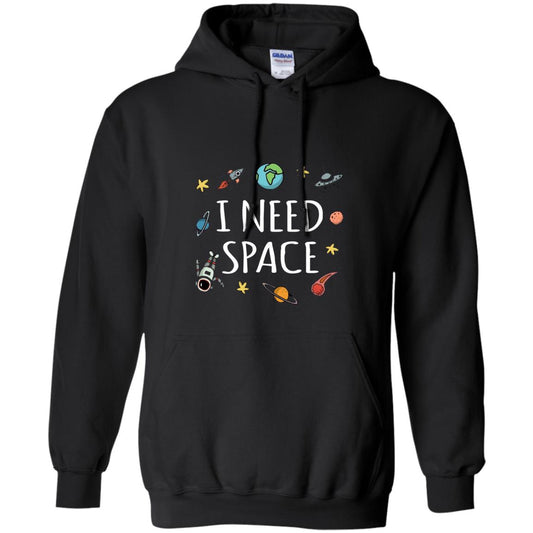 Funny I Need Space T-shirt Black