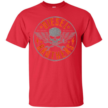 Skull Cross Wrench T-shirt Diesel Brothers Go Hard Go Diesel Red