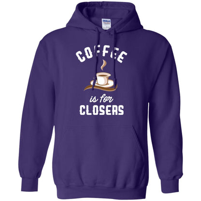 Coffee T-shirt Is For Closers Purple