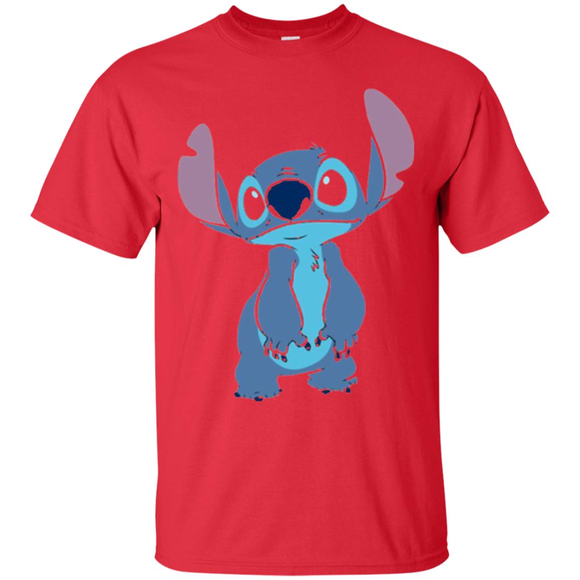 Disney Stitch Ohana T-shirt Red