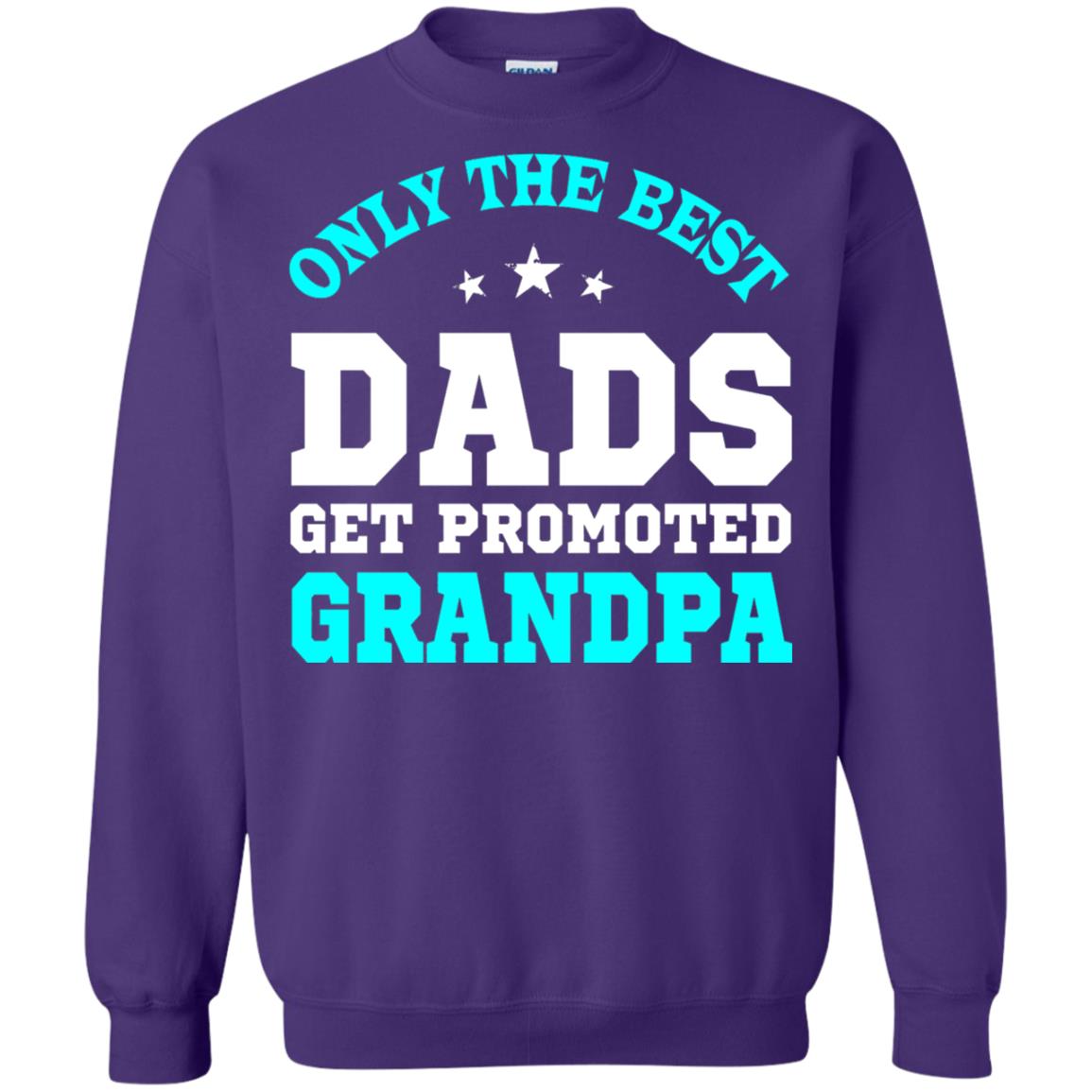 Only The Best Dads Get Promoted To Grandpa Shirt Purple