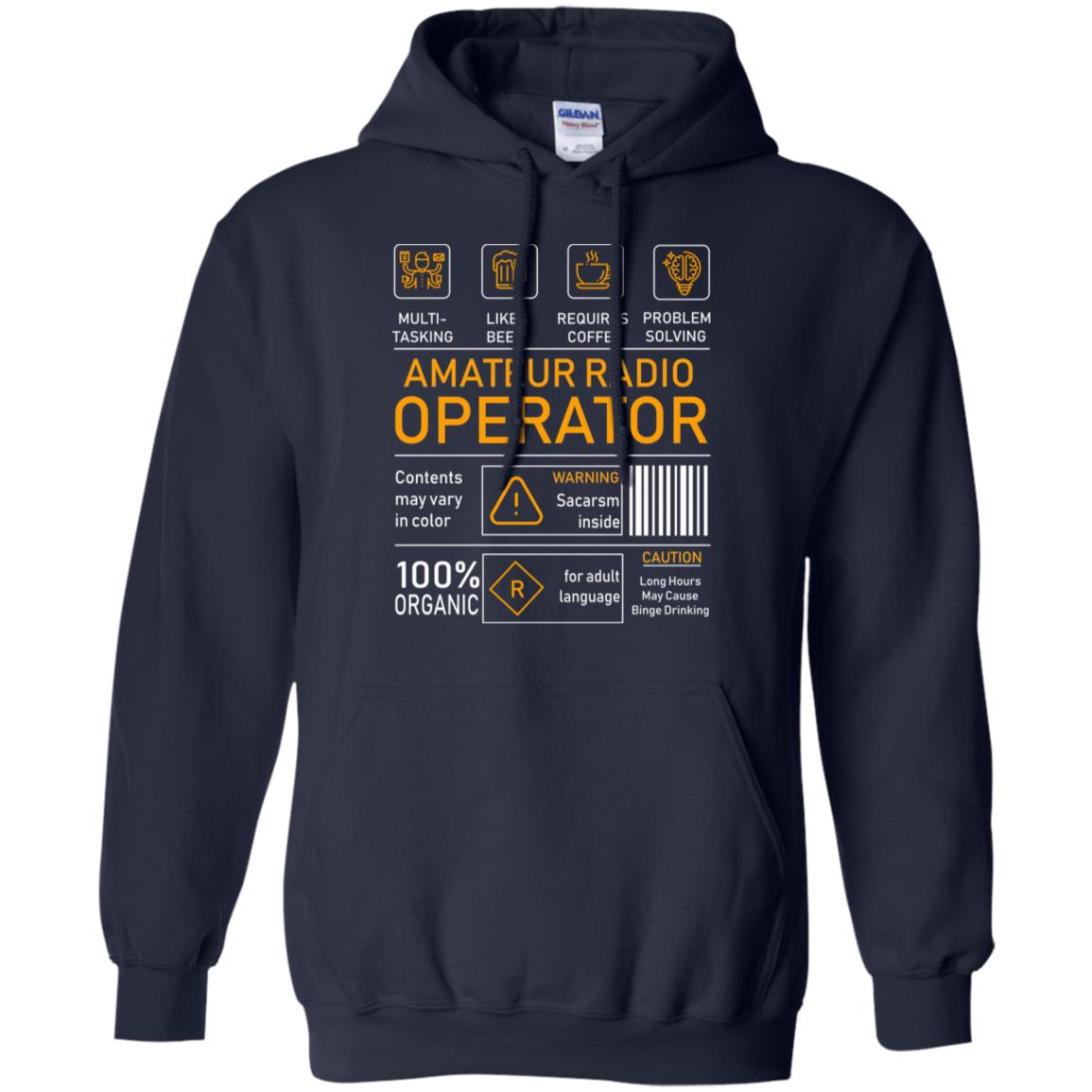 Amateur Radio Operator Gift Shirt Navy