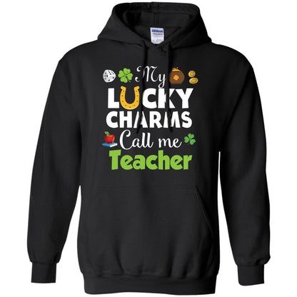 My Lucky Charms Call Me Teacher St Patricks Day T-shirt Black