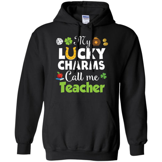 My Lucky Charms Call Me Teacher St Patricks Day T-shirt Black