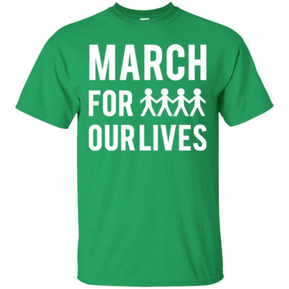 March For Our Lives Anti Gun T-shirt Irish Green