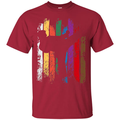 Karate Belt Colors Silhouette T-shirt Cardinal
