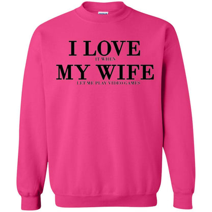 Husband T-shirt I Love It When My Wife Let Me Play Video Games Heliconia