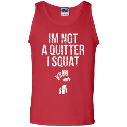 I'm Not A Quitter I Squat T-shirt Red