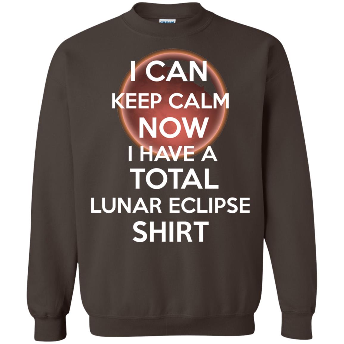 Lunar Eclipse 2018 Shirt Blood Moon Keep Calm Now T-shirt Dark Chocolate