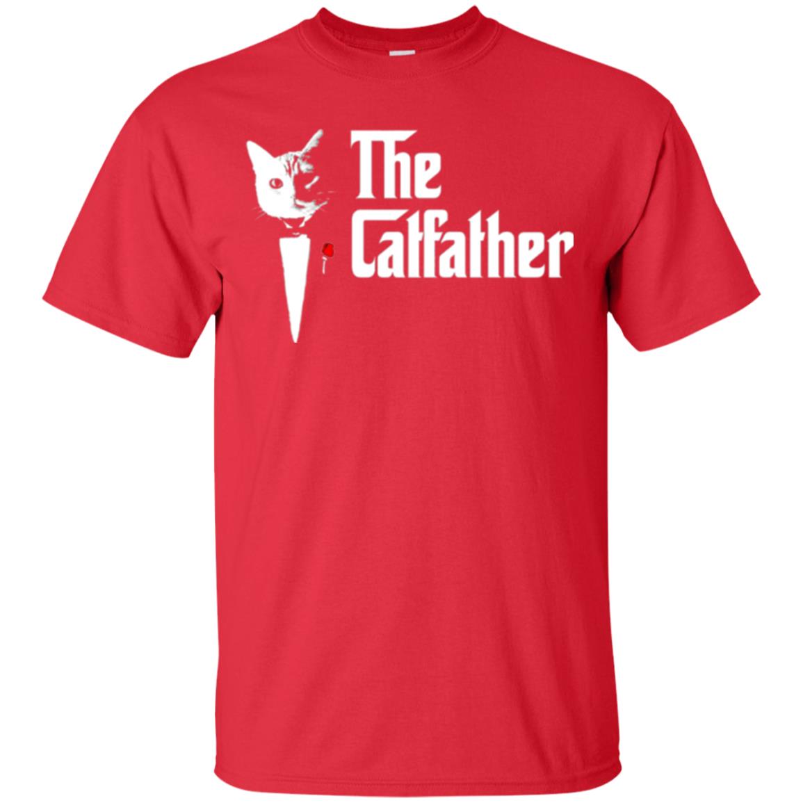 Daddy T-shirt The Catfather Red