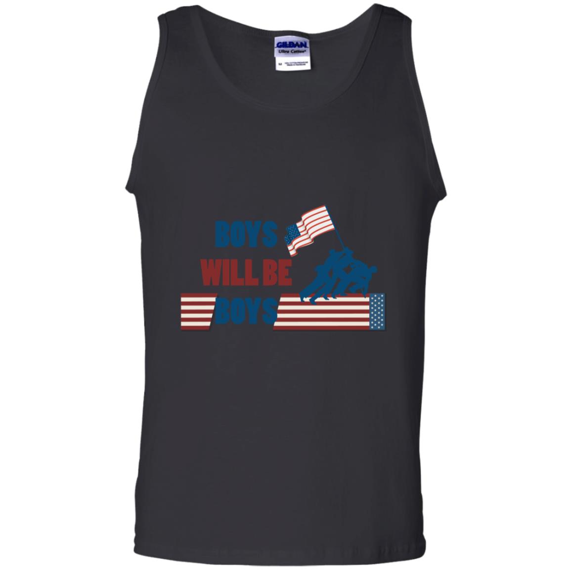 Boys Will Be Boys Military Shirt Black