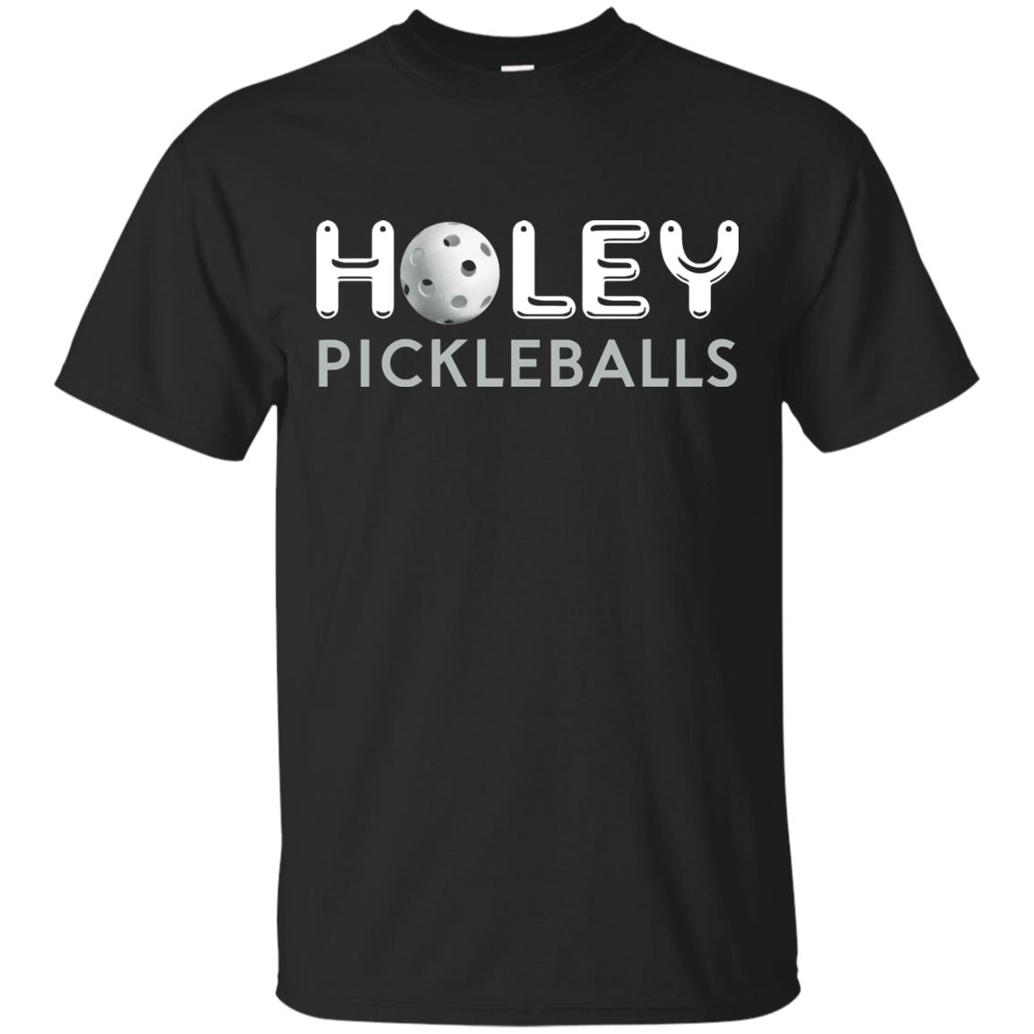 Pickleball Lover T-shirt Holey Pickleballs Black