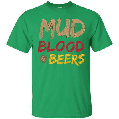 Mud Blood Beers Awesome Team T-shirt Irish Green