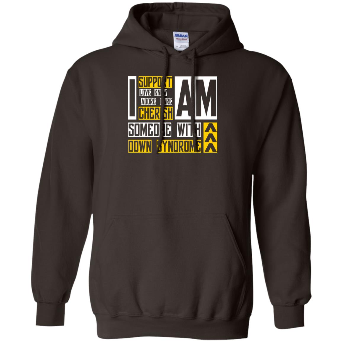 I Am Someone With Down Syndrome Gift Shirt For Down Syndrome Awareness T-shirt Dark Chocolate