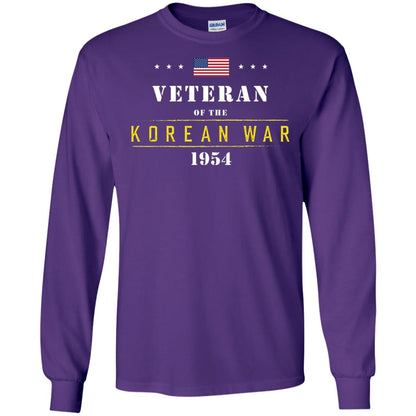 Veteran Of The Korean War 1954 T-shirt Purple