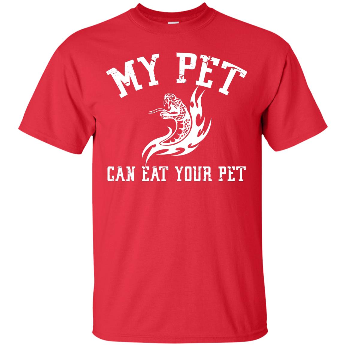 My Pet Can Eat Your Pet Snack Lover T-shirt Red