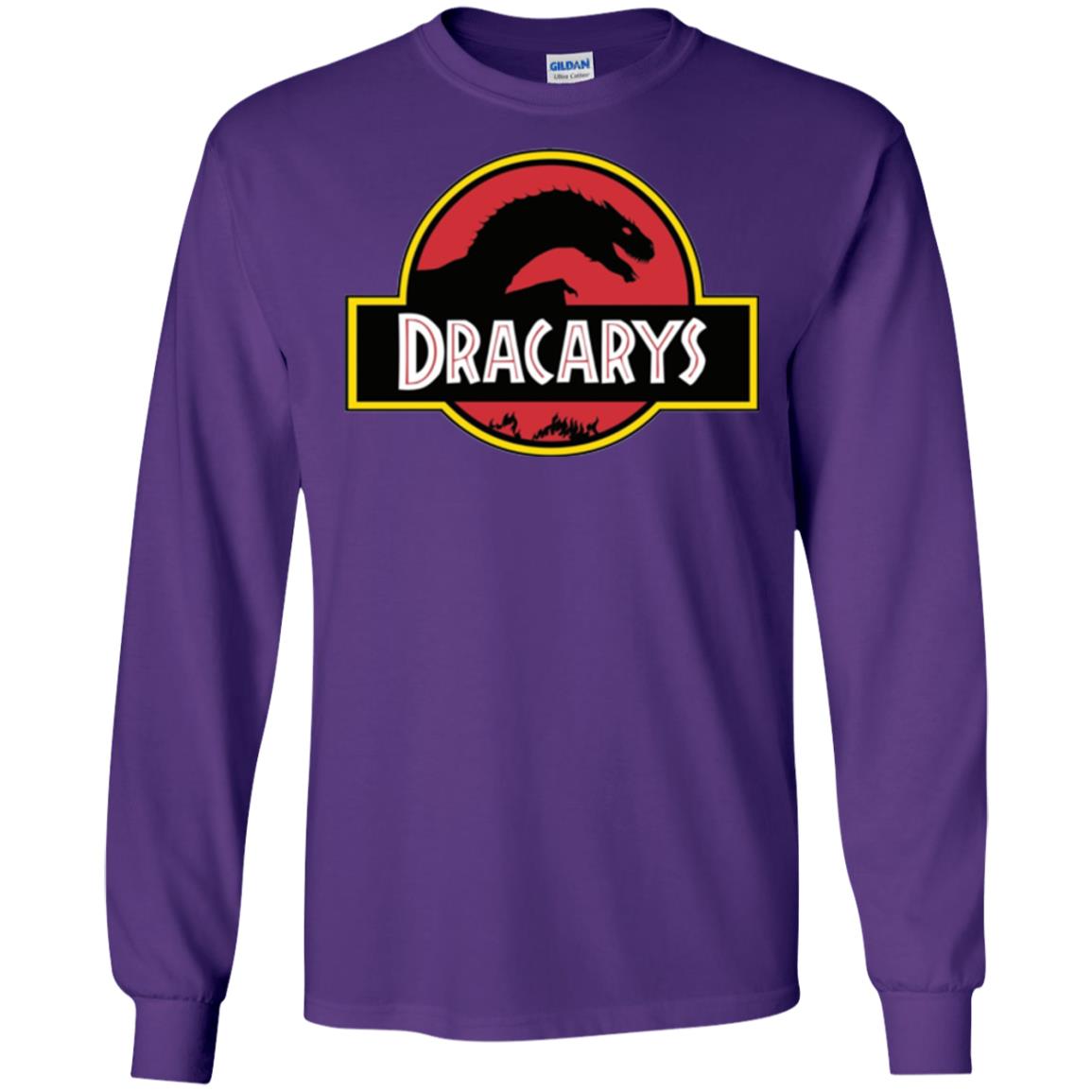 Dracarys Dragon Dinosaur T-shirt Purple