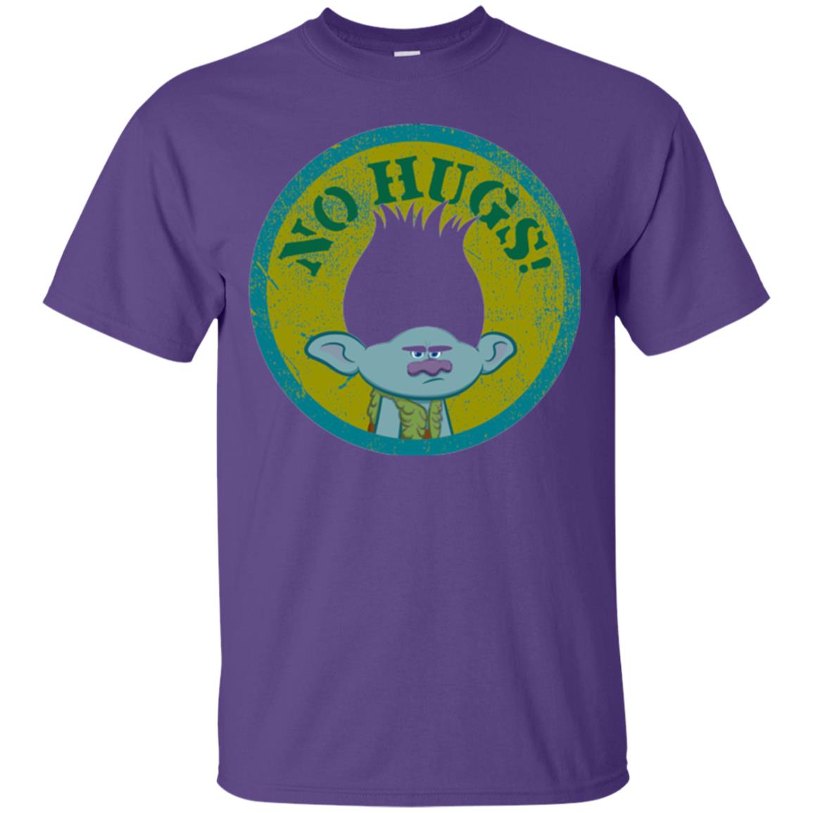 Dream Works_ Trolls No Hugs T-shirt Purple