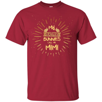My Easter Bunnies Call Me Mimi Funny Easter Gift Shirt For Mimi Cardinal