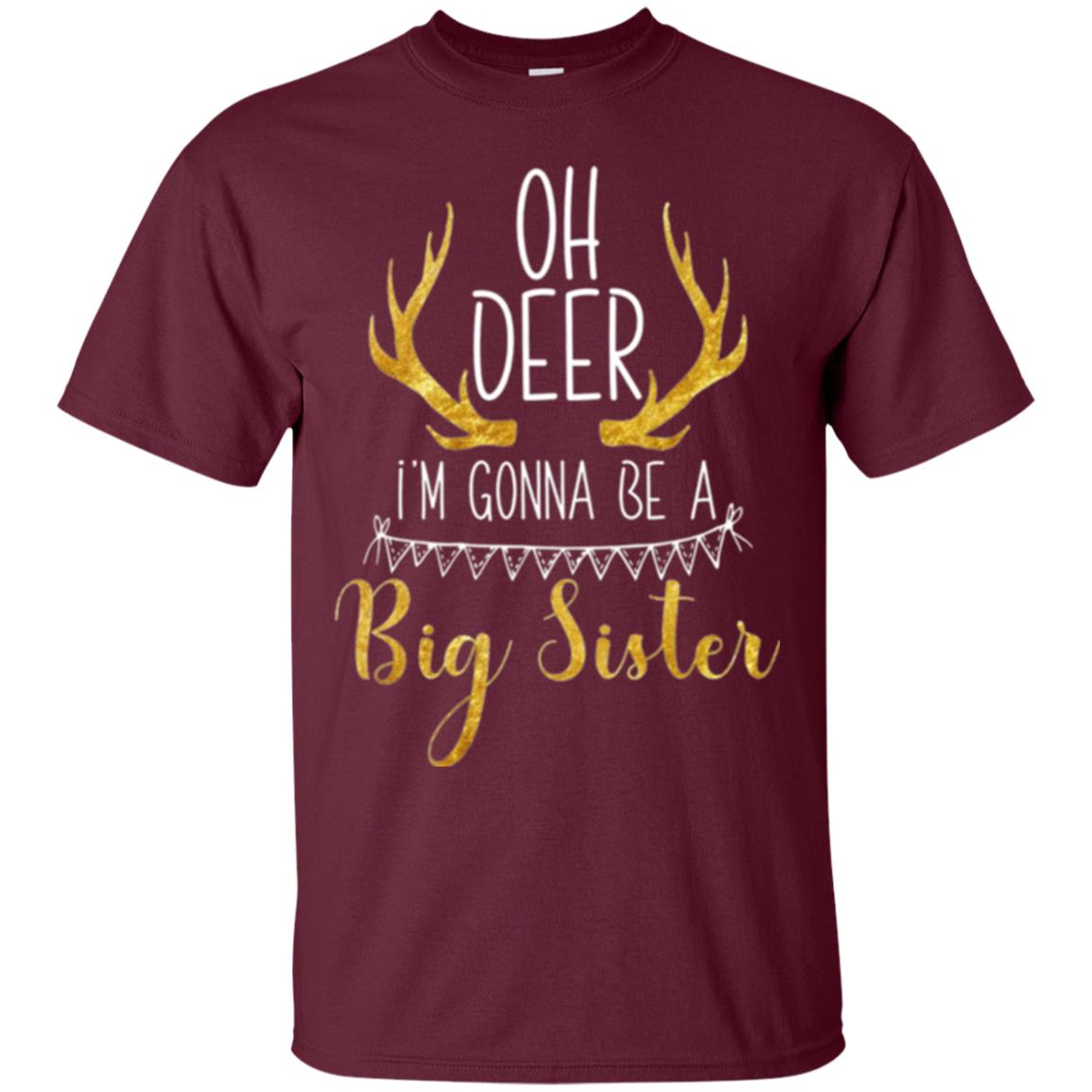 Announcement T-shirt Oh Deer I_m Gonna Be A Big Sister