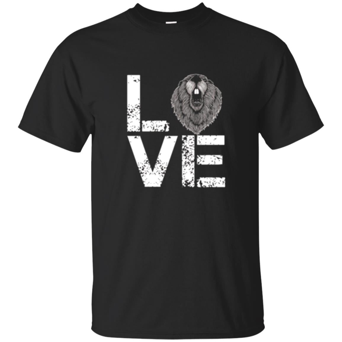 Beaver T-shirt Love Beaver Black