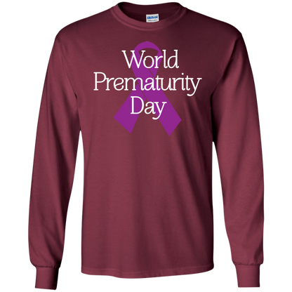 Cancer Awareness T-shirt World Prematurity Day T-shirt Maroon