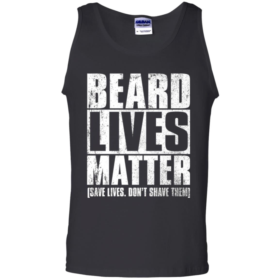 Beared Men T-shirt Beared Lives Matter Black