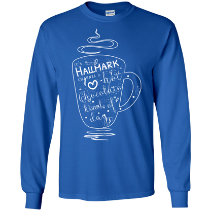 Christmas T-shirt It's A Hallmark Hot Chocolate Kind Of Day Royal
