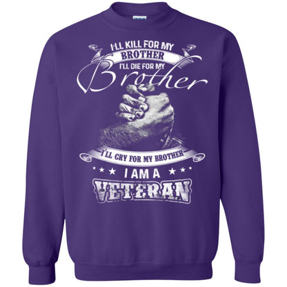 Veteran T-shirt I Am A Veteran Purple
