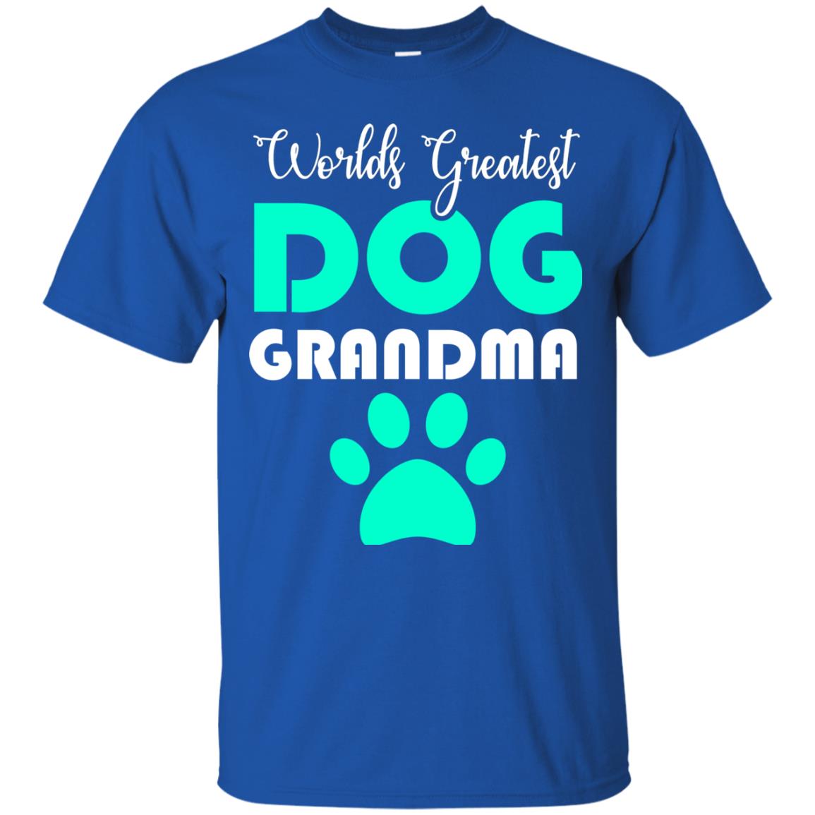 Worlds Greatest Dog Grandma Gift Shirt For Nana Royal