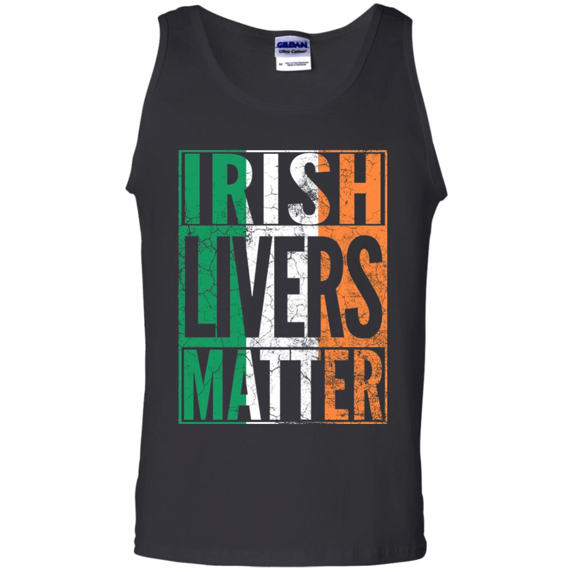Irish Livers Matter St. Patrick_s Day T-shirt Black
