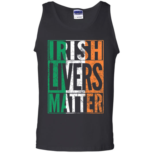 Irish Livers Matter St. Patrick_s Day T-shirt Black