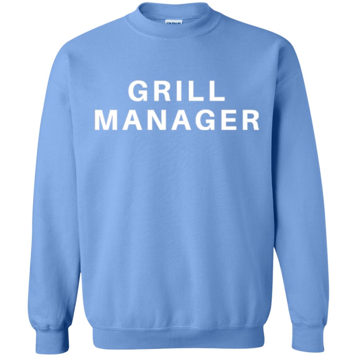 Cooking T-shirt Grill Manager Carolina Blue