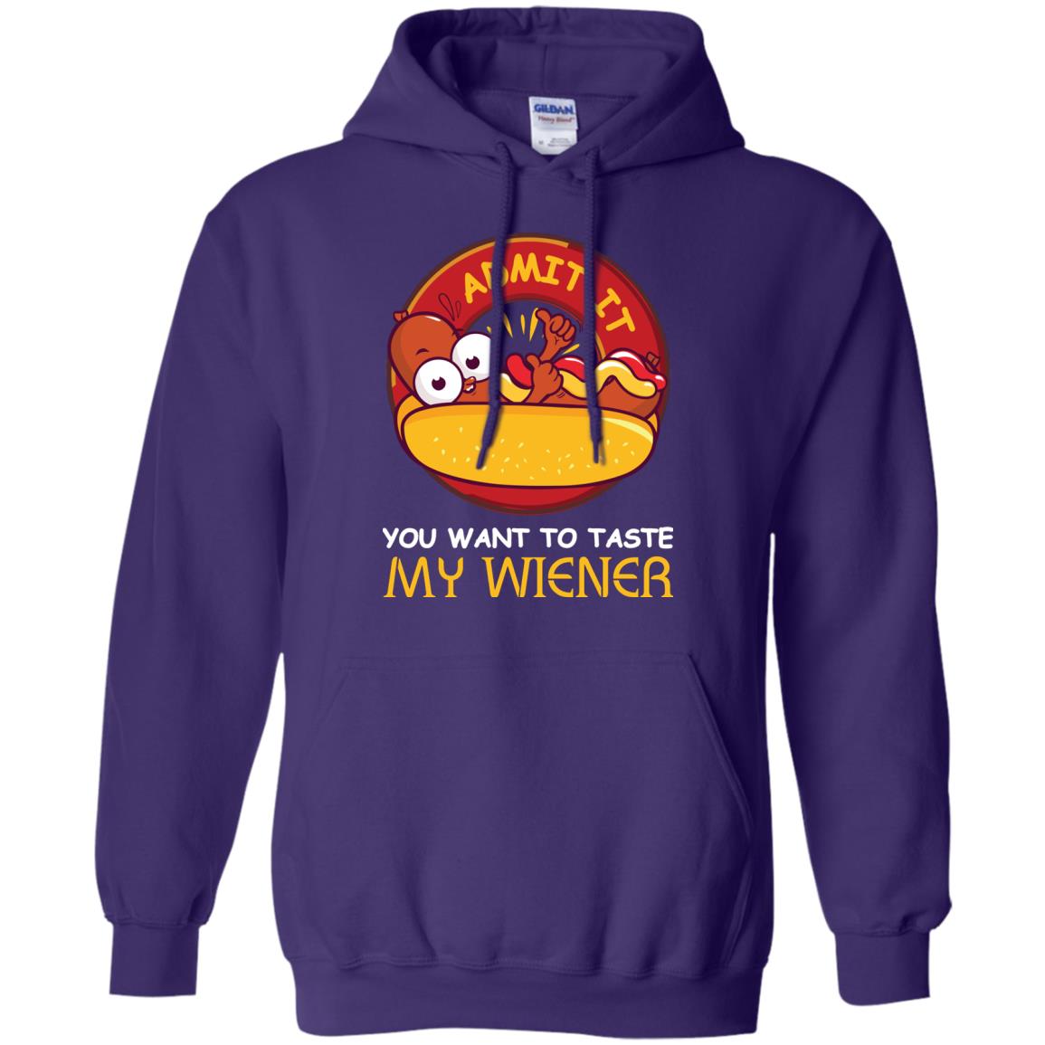 Admit It You Want To Taste My Wiener Shirt Purple