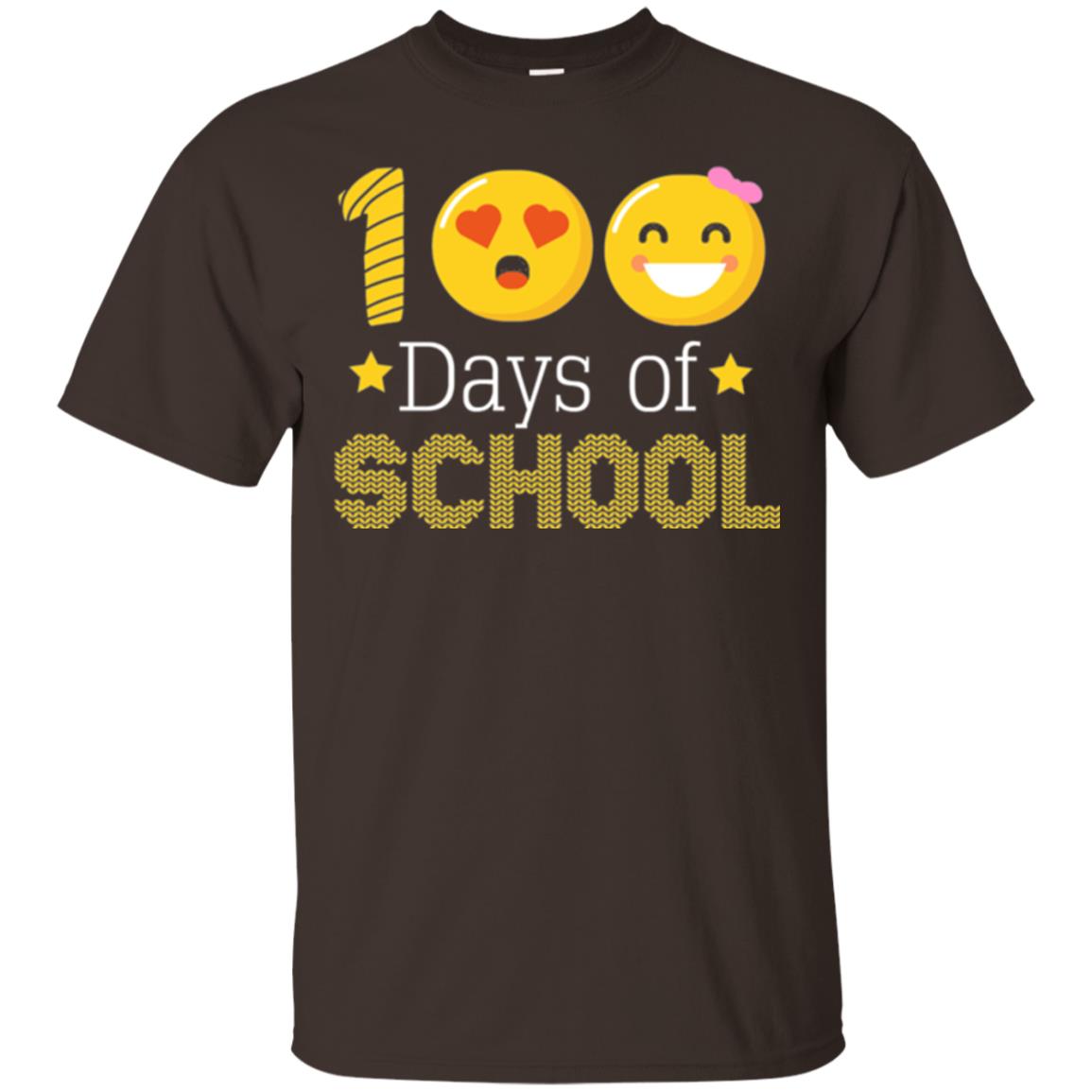 Teacher T-shirt 100 Days Of School T-shirt Dark Chocolate