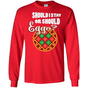 Waffle Lover T-shirt Should I Stay Or Should Eggo